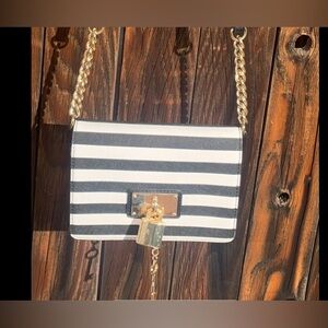 Aldo Black and White Crossbody Bag